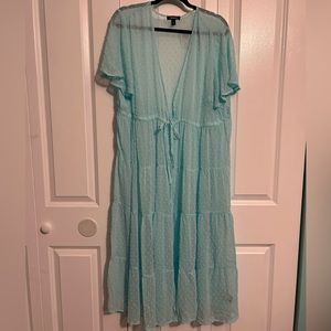 Torrid Light Blue Sheer Kimono NWT
